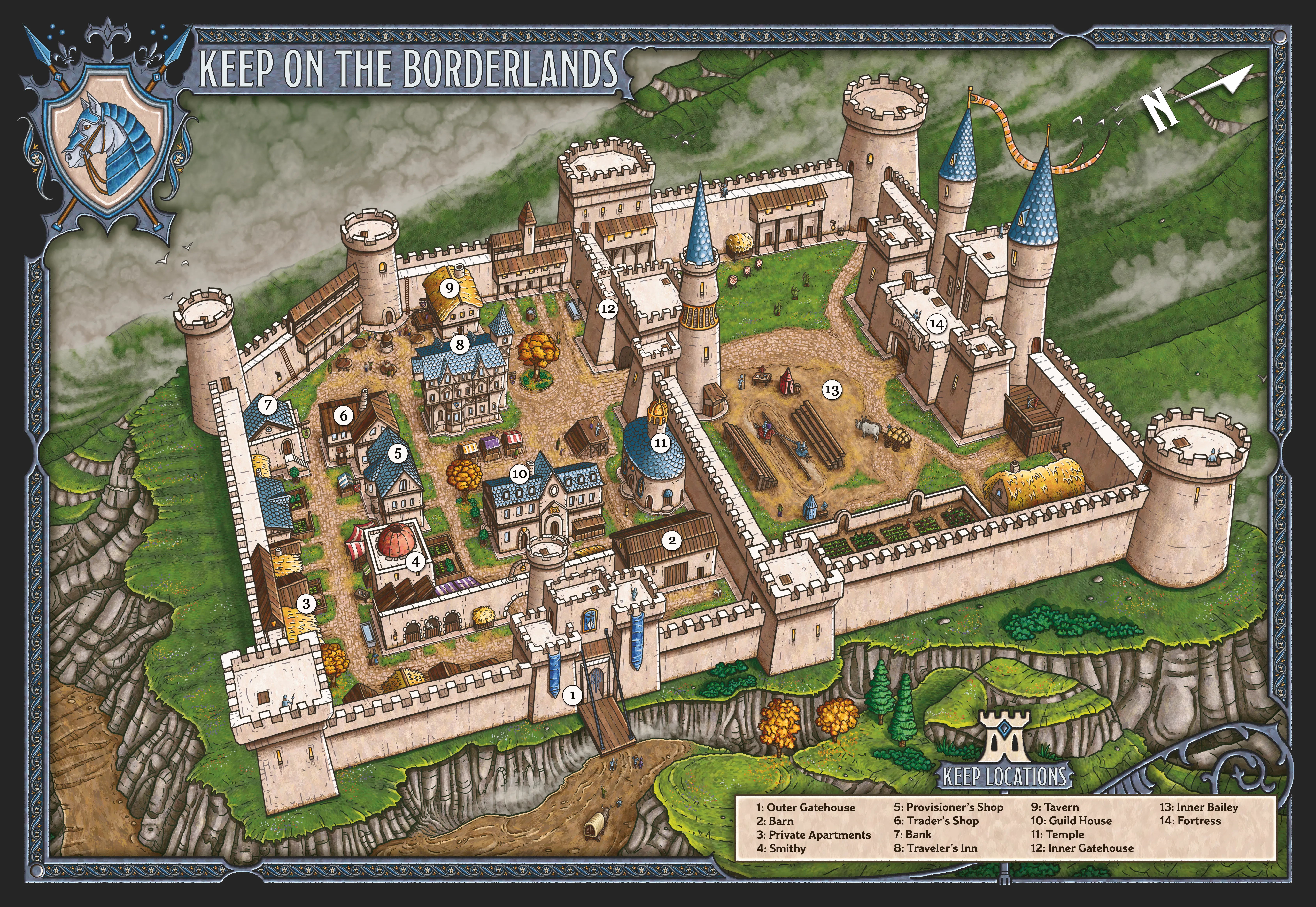 Keep on the Borderlands Map